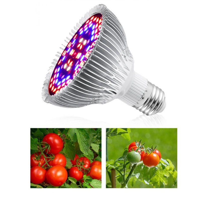 Plant Lamp Bulb Full Spectrum 50W E27 Base 78 Beads