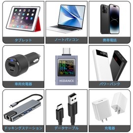 Current Voltage Checker, Bidirectional USB C Power Meter USB C Tester, USB Multimeter 4.5-50V 0-12A Voltage Current Capacity Energy Power Digital Tester Color Display