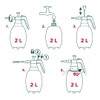 VERTO 2 Litre Hand Pressure Sprayer - Pressure from 2