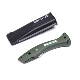 Barnwell Matt Olive Green Dolphin Delphin Carpet Fitters Work Trimming Fixed Handle and Holster