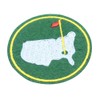 Red Flag Golf &USA Map Iron On Patch Embroidered Iron