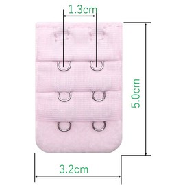 TrendSurf Bra Extension Hooks with 2 Rows of Hooks, 0.5 inches (1.3 cm), Bra Extension Hooks, Easy to Size Up Bra Size Up, Maternity, Pregnancy, Postpartum Size, Convenient for Yoga and Exercise,