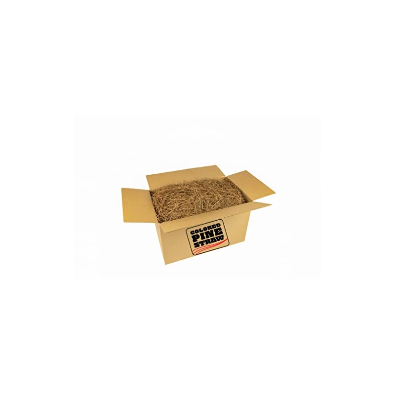 Longleaf Pine Straw Loose in Box for Landscaping - Non-Colored