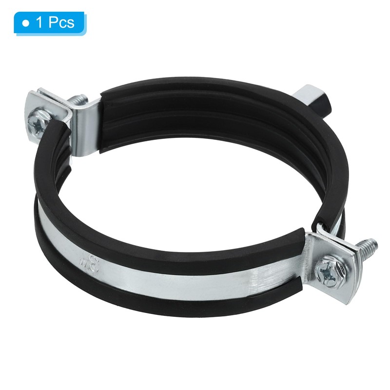 PATIKIL Split Ring Pipe Hanger, 3"(80mm) Zinc Plated Iron Adjustable