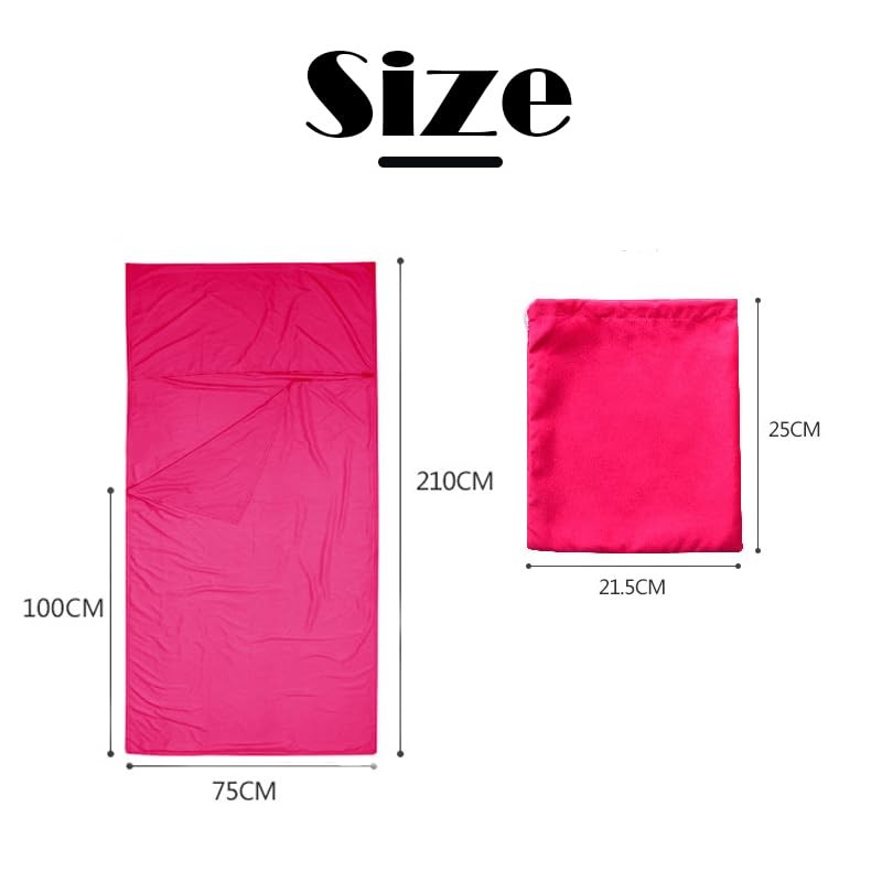 Smooth Silky Sleeping Bag Liner for Camping Hiking Hostel Travel