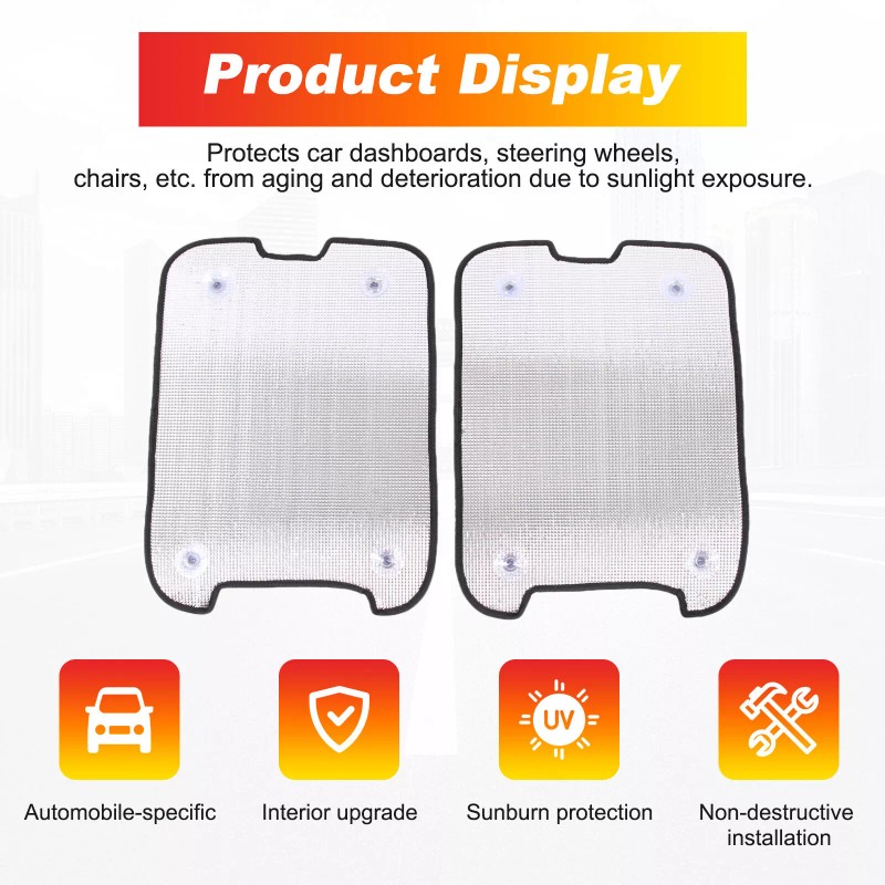 carmotion88 2PCS Car SunRoof Window Sunshade Trim SunVisor Kit For