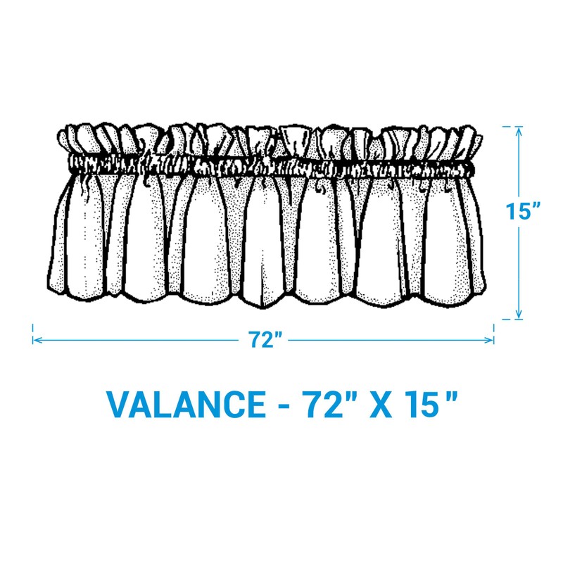 Park Designs Sturbridge Point Valance, 72 x 15, Black