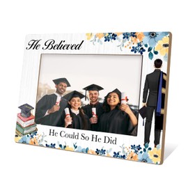 YQV Graduation Picture Frame 5x7, Class of 2025 Photo Frames, Gifts for High School College Nurse, Graduation Party Decorations B05