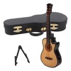 Minature Guitar Model Wooden Mini Musical Instrument Guitar Replica with