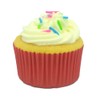 Bakehope Standard Baking Cups, Classic Red Greaseproof Festive Cupcake Liners,
