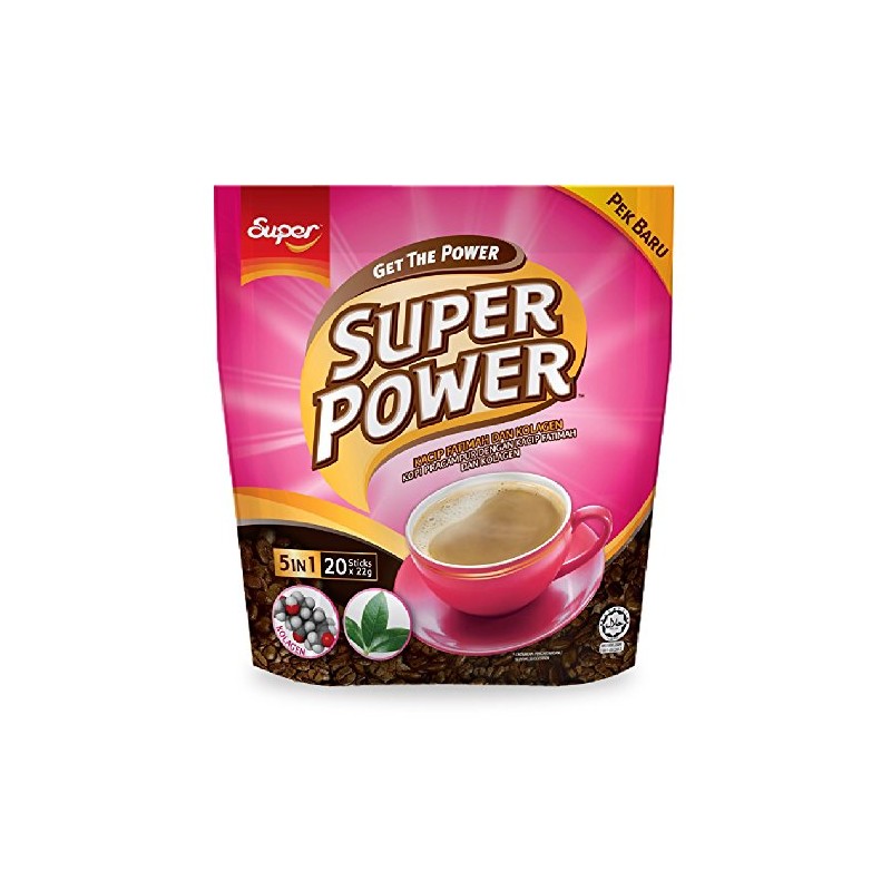 Super Power Instant Coffee (5in1 Kacip Fatimah & Collagen 440g,