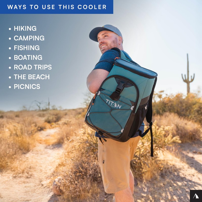 Titan Deep Freeze Backpack Cooler 24 Can Cooler Bag Insulation,