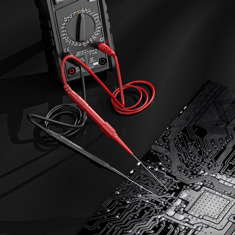 Cleqee 0.7mm Test Probe Pin Insulated Piercing Needle Test Probe