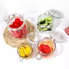 Betrome 25 oz 6 Pack Clear Glass Jars With Airtight
