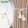 Hicello Pair of Curtain Tiebacks, Simple Voile Curtain Tie back,