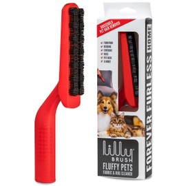 Lilly Brush Fluffy Pets Forever Furless Hair Remover | Gentle Bristled Brush for Home, Lint Brush, Furniture, Fabric & Rug Cleaner