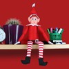 eBuyGB Novelty Christmas Elf - Festive Fun with Shelved Elves
