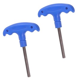 H6 6mm Allen Key, T-Handle Hex Key Wrench, S2 Steel T-Key Inner Hexagon Spanner, T Key, 6mm Spanner (2)