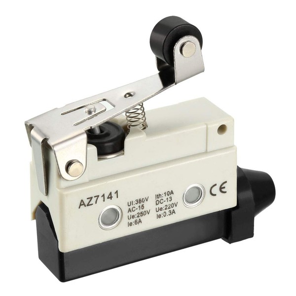 uxcell AZ-7141 SPDT 1NO+1NC Microswitch Panel Mount Roller Plunger Type Micro Limit Switch