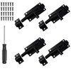 Scettar 4 Pack Bolt Lock, 2 Inch Heavy Duty Black