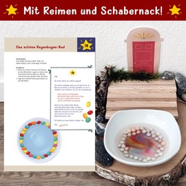 Secret Santa Letters for Children to Cut Out with Rhymes, Adventures, Gnome Scraper Bag and Secret Santa Accessories such as Gnome Door, Gnome Construction Sites, Colouring Pictures etc. (2)