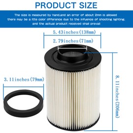 LOCOPOW RZR 800 Air Filter 1240482 1240434 for Polaris RZR S 4 800 EFI 2008-2014 Ranger Crew XP 800 2011-2014 Ranger 800 6x6 2011-2017 Performance