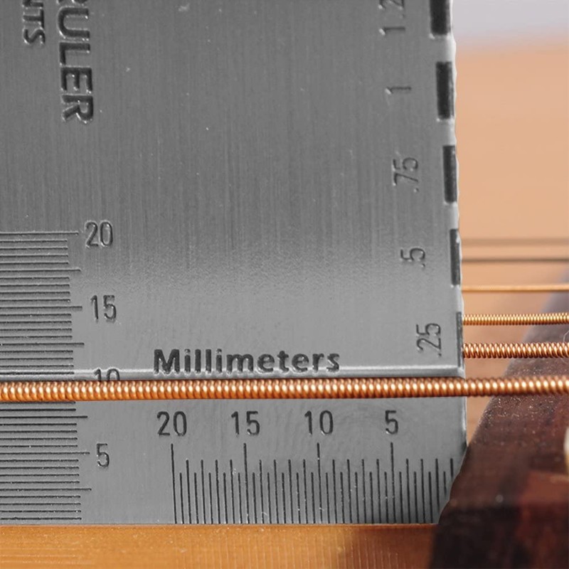 YFFSFDC String Action Ruler for String Frets Saddle Nuts Height