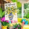 Tikeciti Lemon Tree Blue Vase House Flag Double Sided Large