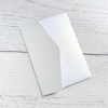 25 White Shimmer Pearl Paper Wedding Invitation Envelopes (Pearl White)