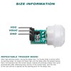 Weewooday 10 Pieces AM312 Mini Human Sensor Module IR Pyroelectric