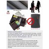 portafolios RFID de piel auténtica para hombre, con ventana de