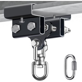 BeneLabel Punching Bag Hanger for Beam, Boxing Bag Hanger, Heavy Bag Mount, Heavy Bag Hanger, Punching Bag Holder, Heavy Bag Wall Mount, Punching Bag Mount, 360° Swivel & 1 Carabiner, 900LB Capacity