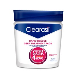 Clearasil Rapid Rescue Deep Treatment Cleansing Pads, 90 Count                                                                                        