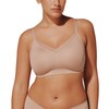 ThirdLove 24/7 Classic Wireless Crossover Minimizer Bra, Taupe, 42E