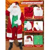 Kofero Santa Claus Costume for Men Adult Santa Suit Professional