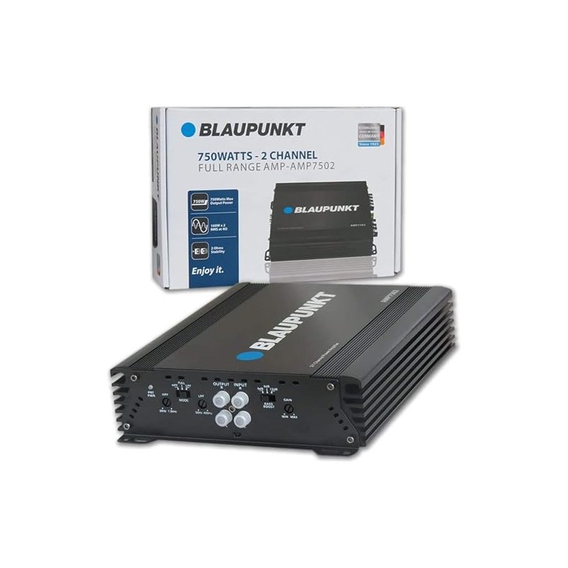 Blaupunkt AMP-7502PRO 750W 2-Channel Amplifier Class AB - Compact Slim