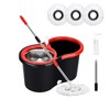Spin Mop and Bucket with Wringer Set, 360° Spinning Mop