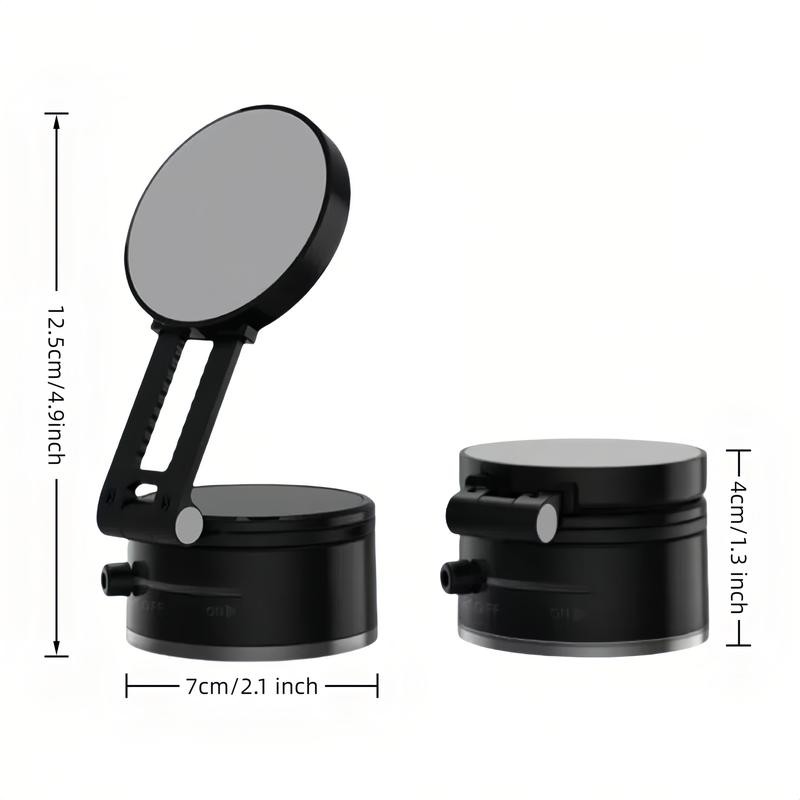 Upgraded Vacuum Magnetic Phone Holder,360° Rotatable, Foldable, Portable Car Phone