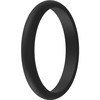 ThunderFit - Anillo de boda, silicona fina y apilable, para