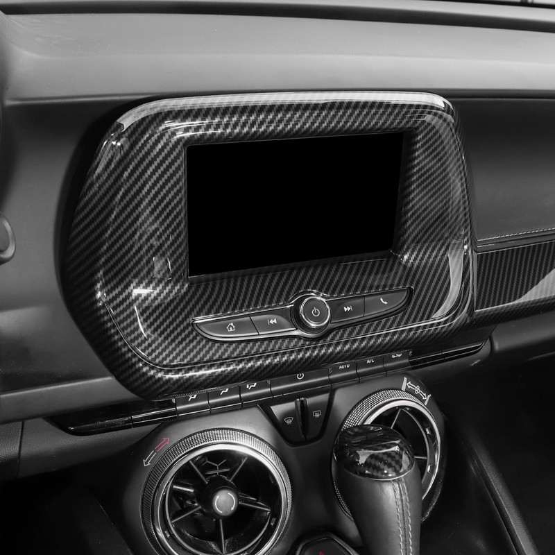 Voodonala for Chevy Camaro Center Navigition Panel Cover Compatible with