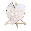 Wooden Wedding Frame Guest Book Drop Box with Stand 80