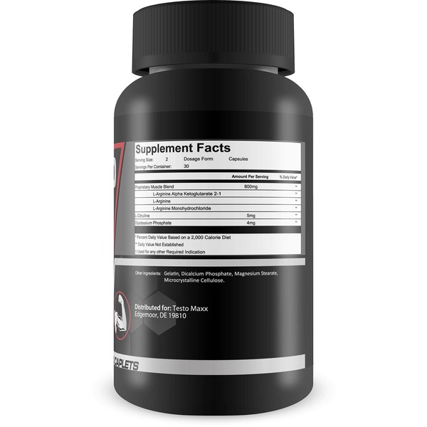 Prime X Nitro Max- Nitric Oxide Supplement - Premium Muscle Building Nitric Oxide Booster