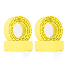 INJORA Silicone Rubber Inserts for 68-72mm 1.3" Tires, 4pcs (Yellow)