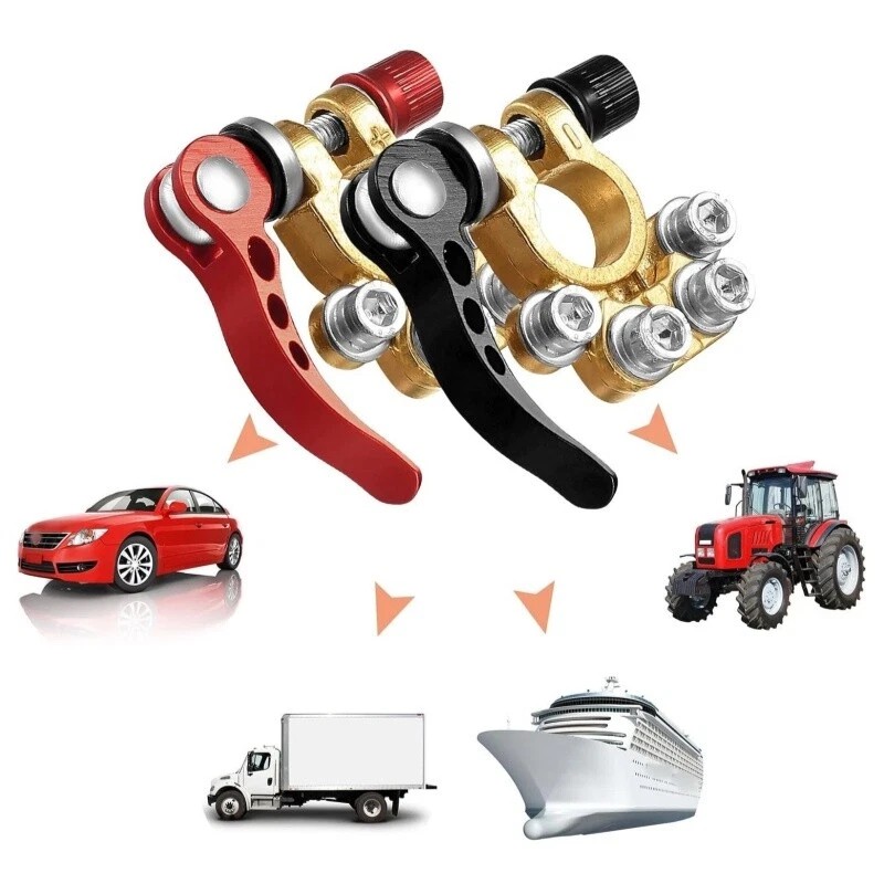 Unbranded Car Battery Terminal Connectors Clamp Brass Quick Release Disconnect
