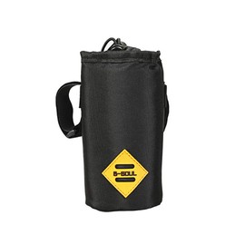 VOANZO Bike Water Bottle Holder Bag, Insulated Bike Bag with Stable Triangular Bike Frame & Handlebar Attachment Design, for Bicycle Accessories 170 x 80 x 80 mm (Black)