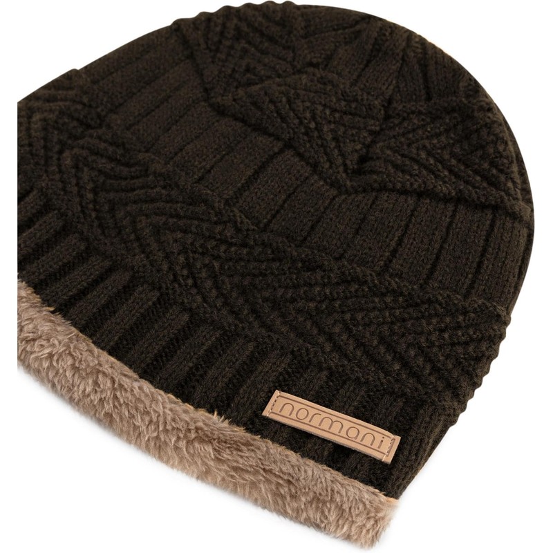 normani Kebili Children's Winter Scarf and Hat Set with Fur