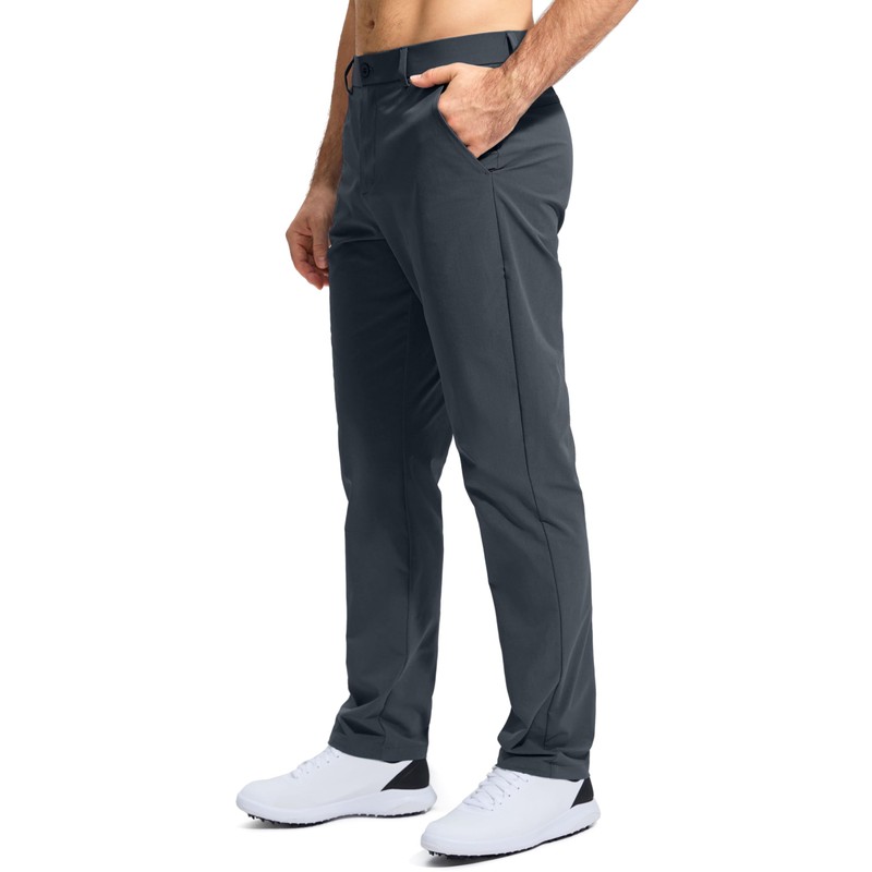 Pudolla Men's Golf Pants Stretch Work Pants for Men Dress