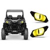 AMR Racing UTV - Funda de calcomanía para faros delanteros compatible con Can-Am Maverick 1000 X3 Sport - Eclipse Yellow