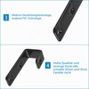 MOROBOR 6 x PVC Coated Bed Ladder Hooks Black Iron