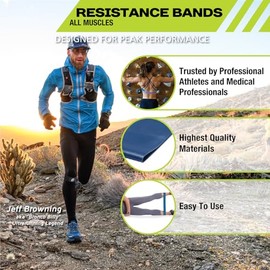 Pro-Tec Athletics Bandas de Resistencia, Banda Ultra Resistente, Bandas de Ejercicio para fortalecimiento y flexibilidad de Entrenamiento